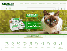 Tablet Screenshot of biofarm.com.br